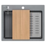 Chiuveta din granit KURT 110 WORKSTATION Grey Metallic