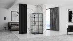 Cabina de dus Rea Concept Black 80x100