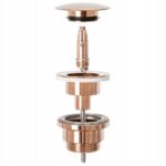 Dop pentru lavoar universal clic-clac Rea ROSE Gold