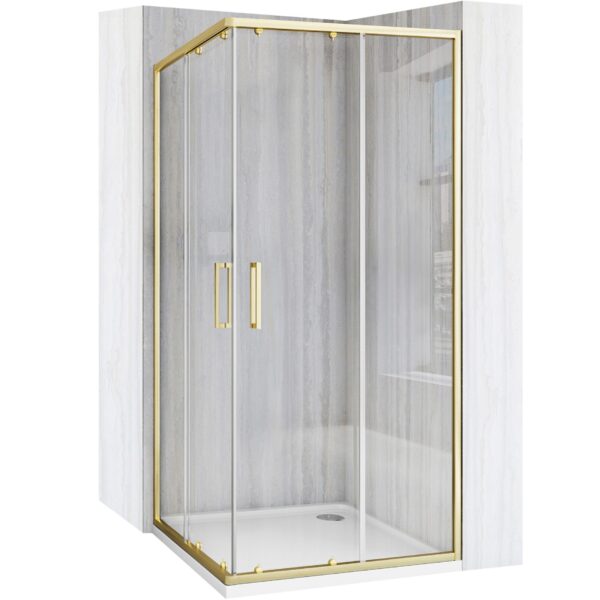 Cabina de dus Rea City 80x80 cm Gold Brush