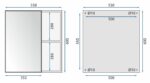Set mobilier de baie cu lavoar Astor 60cm Grey - imagine 7