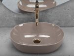 Lavoar pe blat Rea Lisa Beige Shiny - imagine 2
