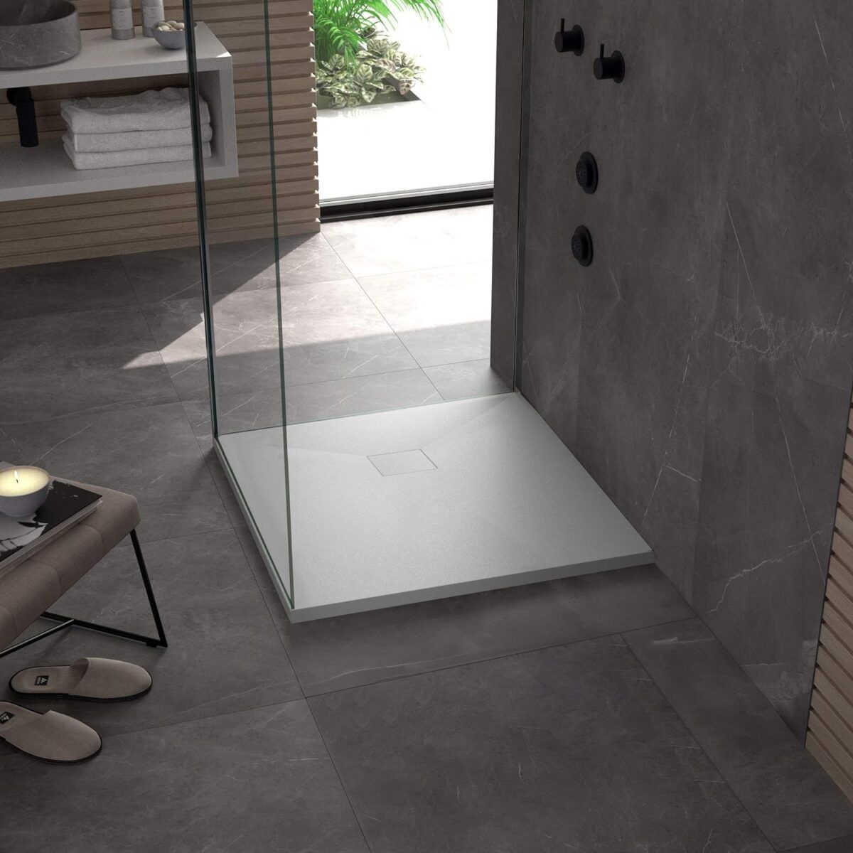 Cada de duș Magnum White 90x90 - imagine 2