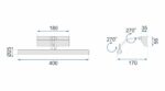 APLICA de baie LED pentru oglinda 5W 40CM APP364-1W Crom - imagine 7