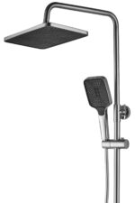 Coloana de dus cu termostat REA ROB Nichel Brush INOX - imagine 6