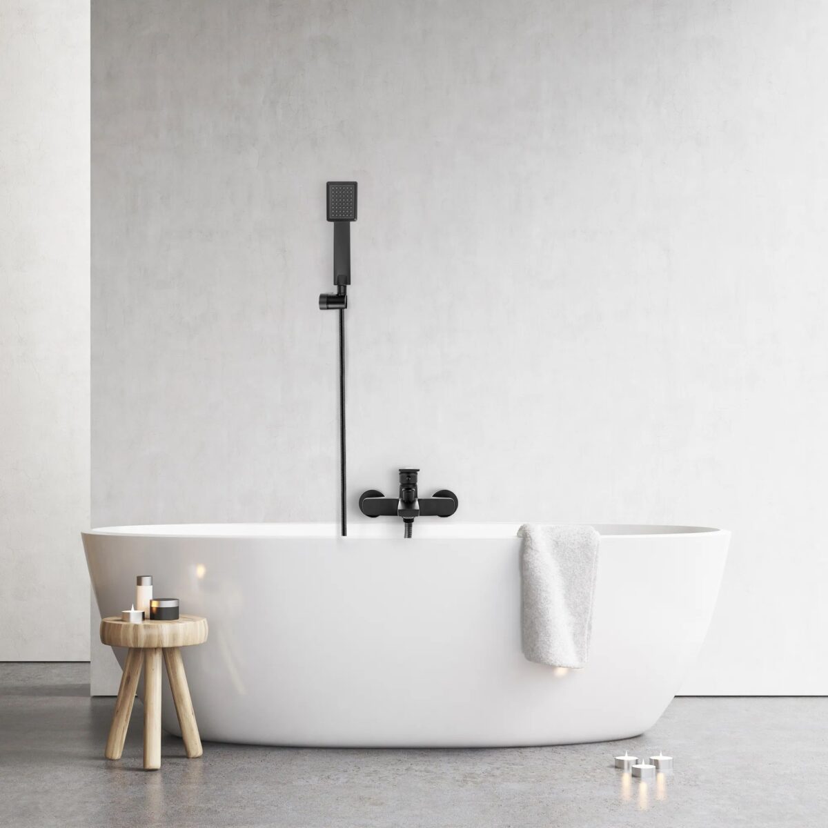 Baterie pentru cadă REA LUPPO Black Mat - imagine 5