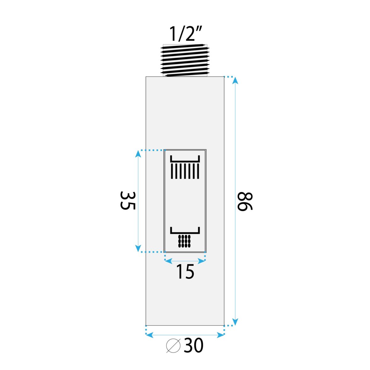 Cap cu aerator pentru baterie de bucătărie REA Fresh Brush Steel - imagine 6