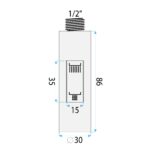 Cap cu aerator pentru baterie de bucătărie REA Fresh Brush Steel - imagine 6