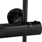 Set de dus cu termostat Lungo Black  Metallic - imagine 2