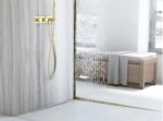 Profil de panta cadita de dus 140cm Gold