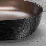 Lavoar ceramic pentru blat CLEO 61 Copper Bush / Black - REA - imagine 2