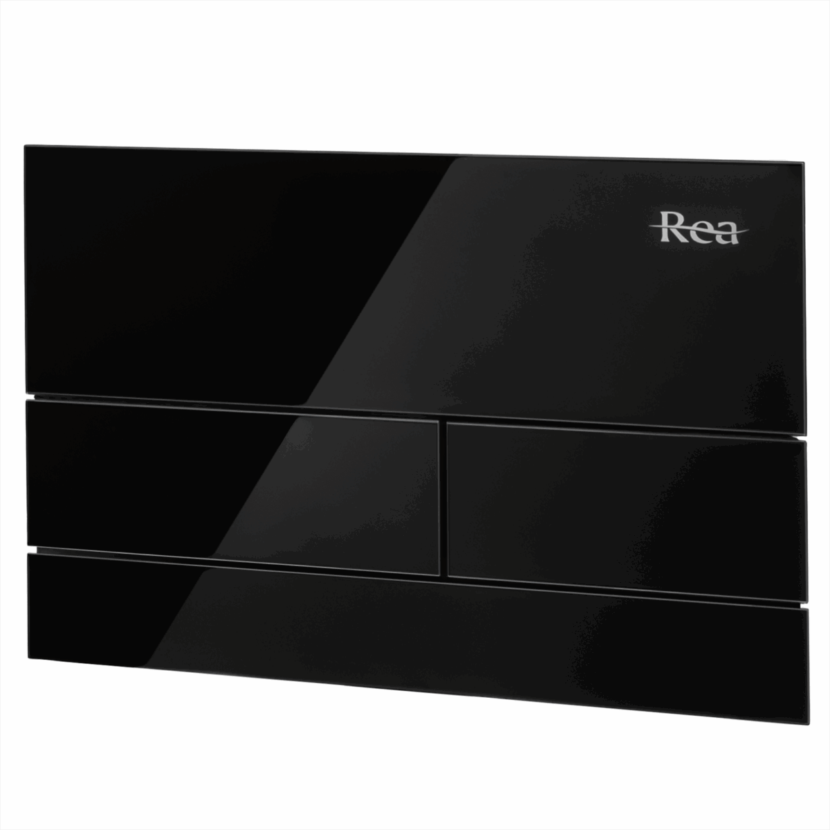 Cadru WC încastrat K011A-Q Rea cu buton T Black Glass - imagine 6