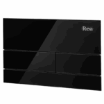 Cadru WC încastrat K011A-Q Rea cu buton T Black Glass - imagine 6