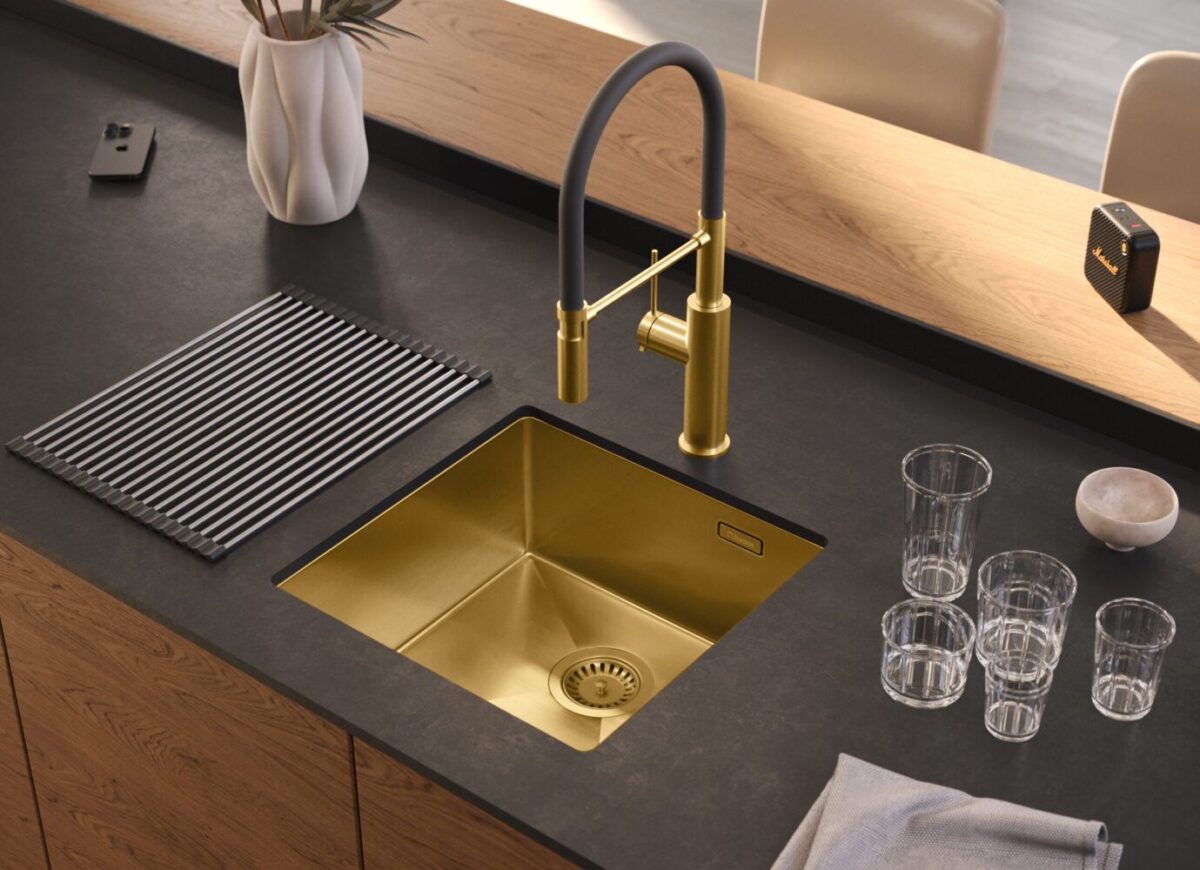 Chiuvetă inox ANTHONY 50 GOLD - imagine 2