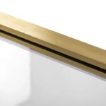 Cabina de dus de perete REA Rapid Slide  Brush Gold - imagine 5