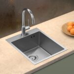 Chiuvetă inox RUSSEL 90 BRUSH NICKEL - imagine 2