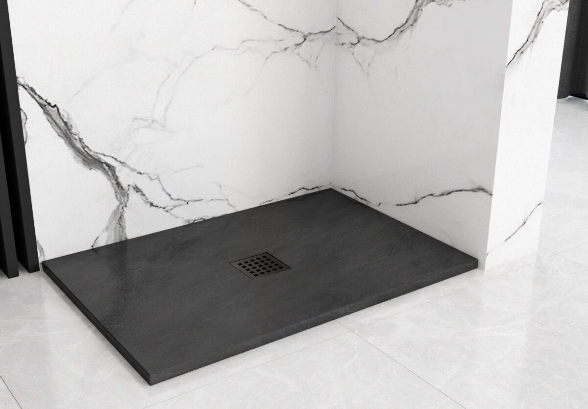 Cadita de dus Black Rock 90x120 - imagine 2