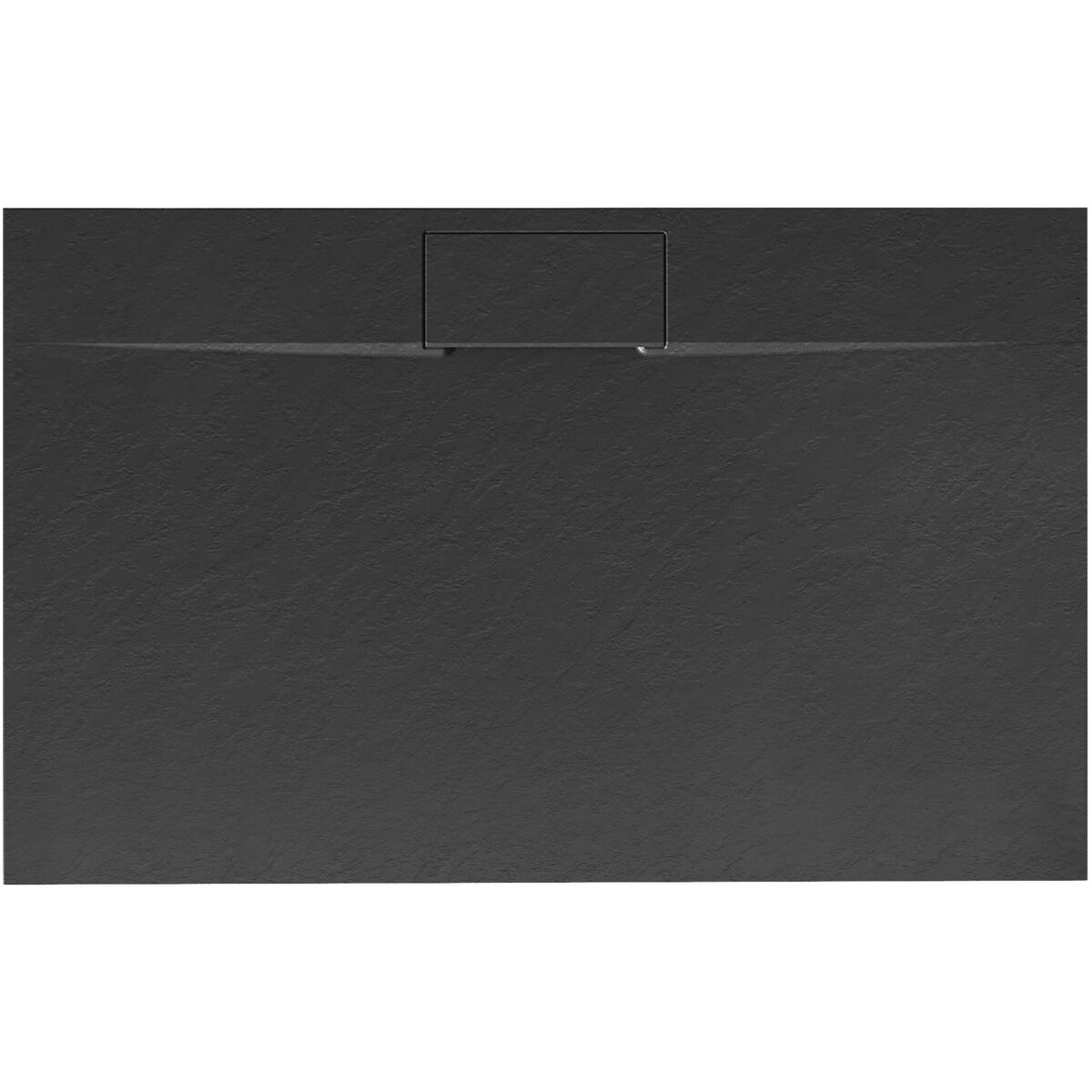 Cadita de dus Bazalt long 80x100 negru - imagine 1
