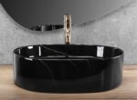 Lavoar pe blat Rea Nadia 50 Black Stone - imagine 3