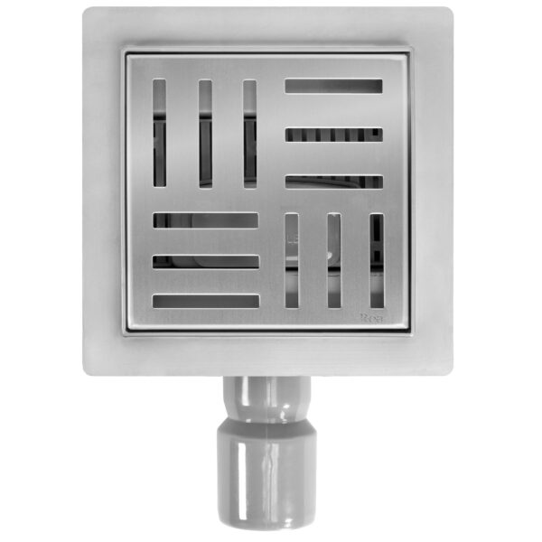 Rigola dus REA CROSS 150x150 Nickel Brush