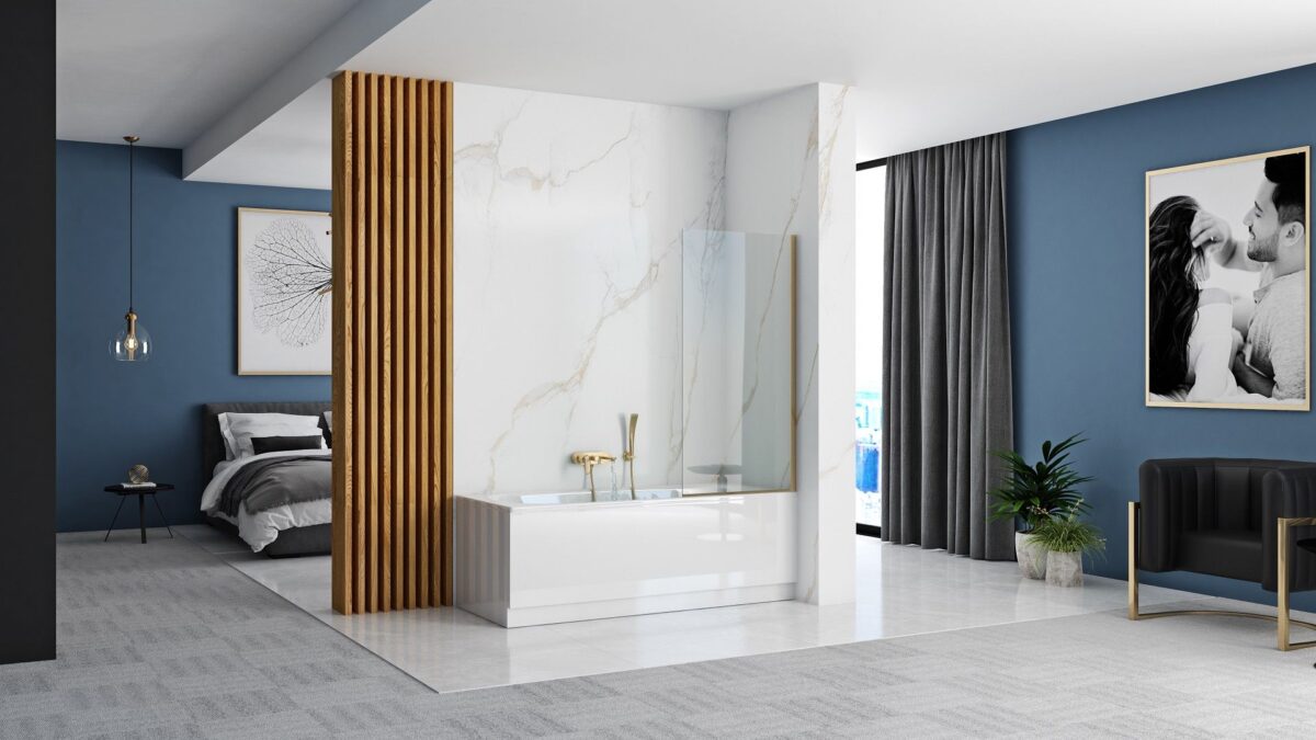 Paravan pentru cada Rea Elegant Gold 70 - imagine 4