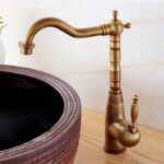 Baterie pentru lavoar Bona Old Gold inalta - imagine 2