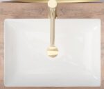 Lavoar pentru blat Rea Inga white - imagine 4