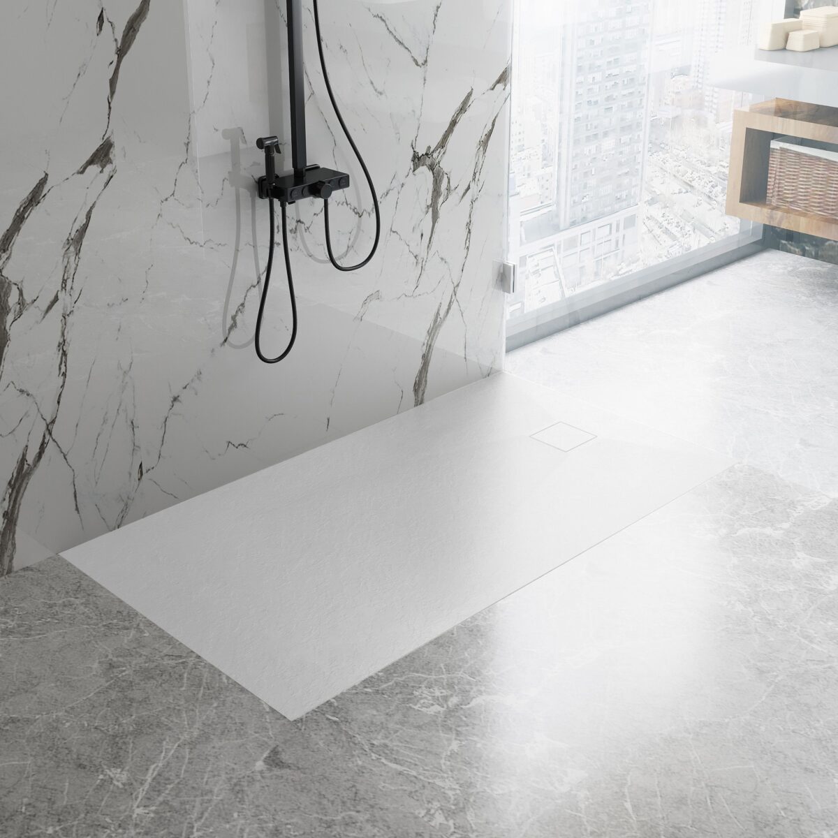 Cada de duș Magnum White 120x80 - imagine 3