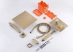SET DE DUS incastrat FENIX AURIU cu box - imagine 6