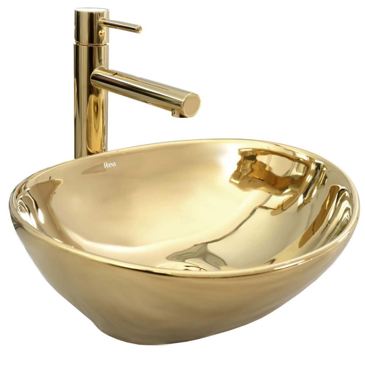 Lavoar pentru blat Rea Sofia Gold - imagine 6