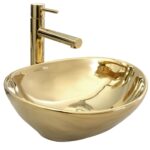 Lavoar pentru blat Rea Sofia Gold - imagine 6