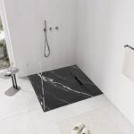 Cada de duș Bazalt CARRARA BLACK 90x90 - imagine 6