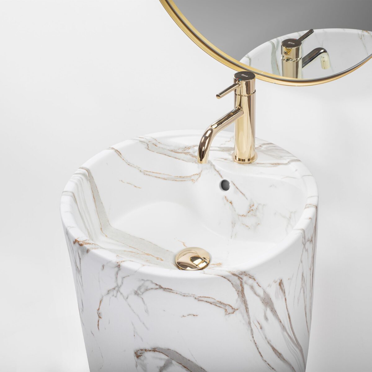 Lavoar de sine stătător Ceramic Rea Anya Lava Matt - imagine 7