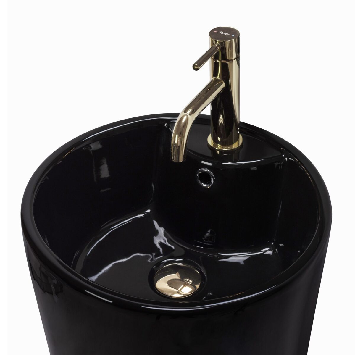 Lavoar de podea freestanding Ceramic BLANKA Negru Black - imagine 1