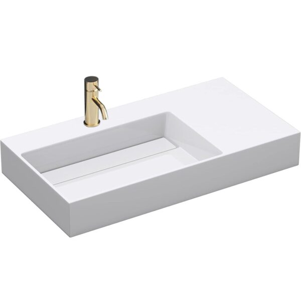 Lavoar pentru blat Archi 90 CM White