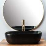 Lavoar pentru blat Rea Belinda Black Mat - imagine 3