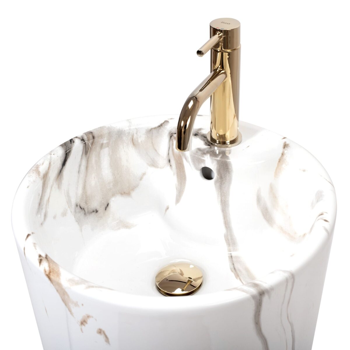 Lavoar freestanding de sine stătător Blanka Marble Marmura - imagine 3