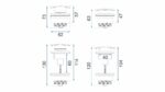Dop pentru lavoar universal clic-clac Rea Copper Brush - imagine 2