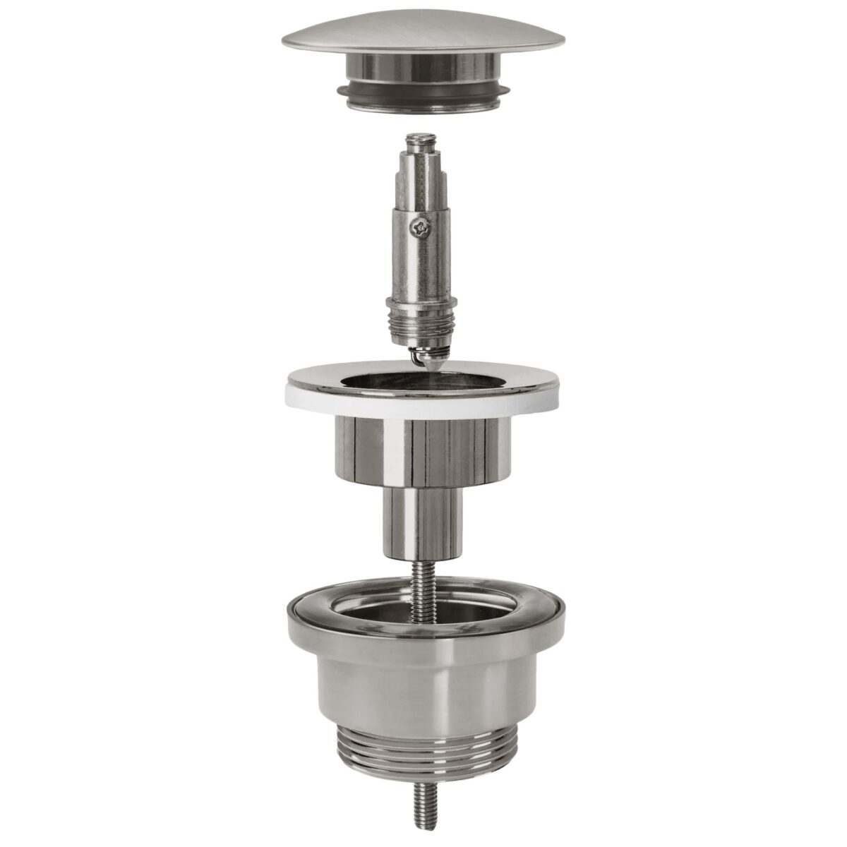 Dop universal pentru lavoar click-clack Rea Nichel INOX - imagine 1