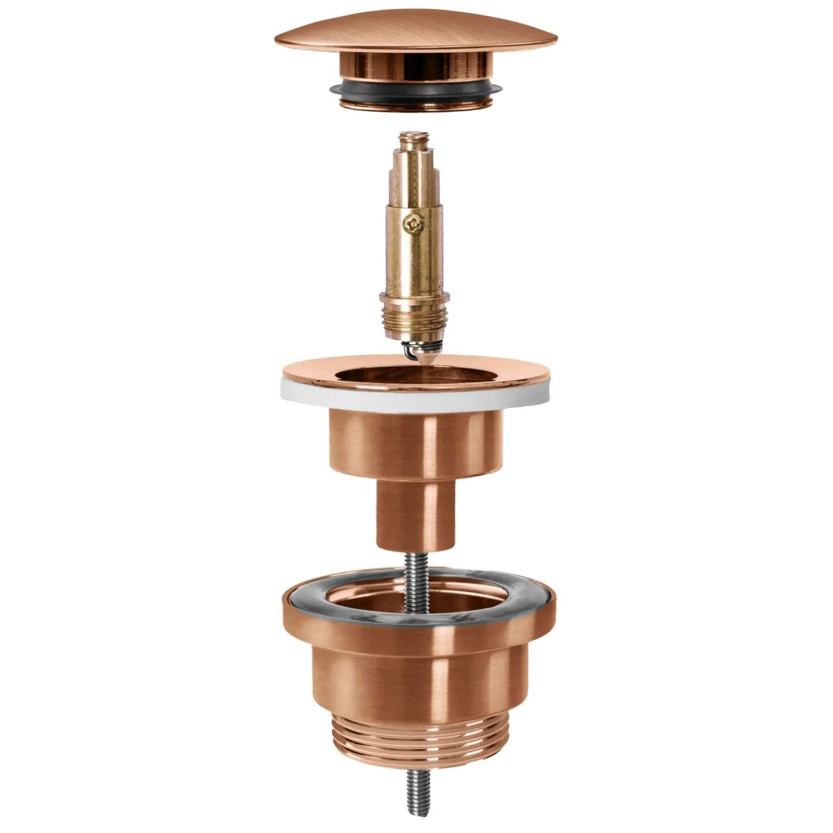 Sifon pentru lavoar Rea cu Dop klik-klak REA COPPER MAT - imagine 6