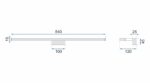 APLICA de baie LED pentru oglinda 18W 90CM APP371-1W Crom - imagine 4