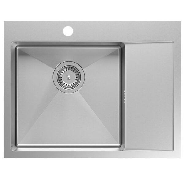 Chiuvetă inox RUSSEL 116  BRUSH NICKEL