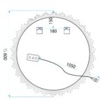 Oglindă LED 60cm YH-3564 - imagine 6