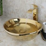 Lavoar pentru blat Rea Sofia Gold - imagine 3