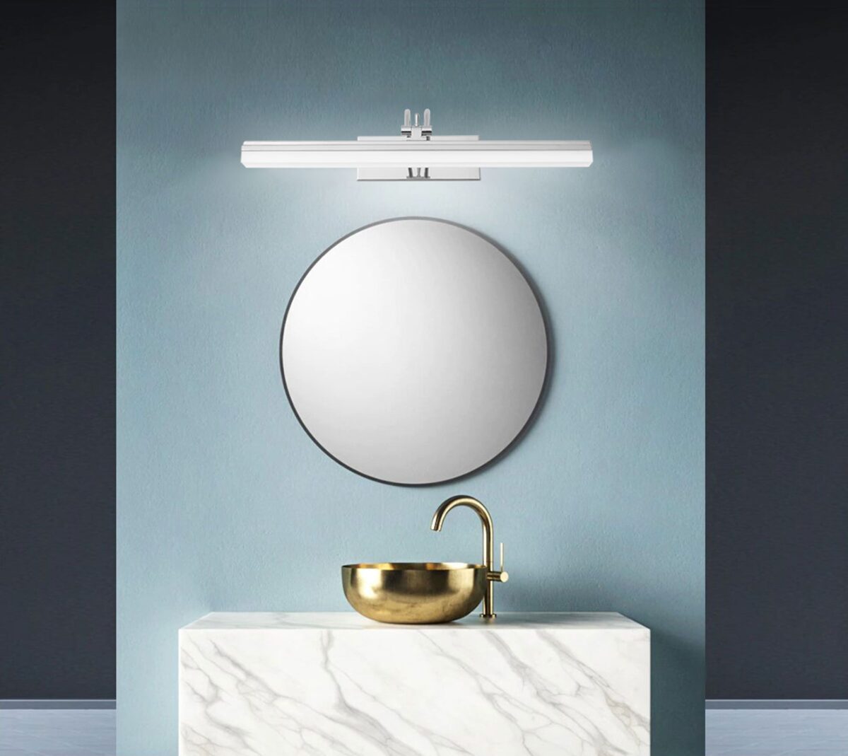 APLICA de baie LED pentru oglinda 9W 40CM APP372-1W Crom - imagine 1