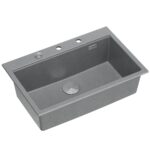 Chiuveta din granit MARC 110 WORKSTATION Grey Metallic - imagine 6