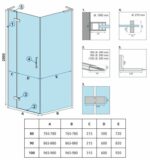 Cabina dus REA Hugo Black 100x80 - imagine 7