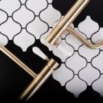 Baterie pentru baie Rea Serra Brush Gold high