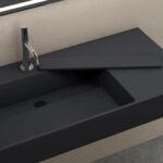 Lavoar pentru blat  Archi 90 CM Grey MATT - imagine 5
