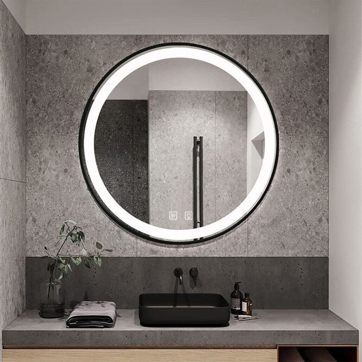 Oglindă LED 50cm MMJ Black - imagine 3